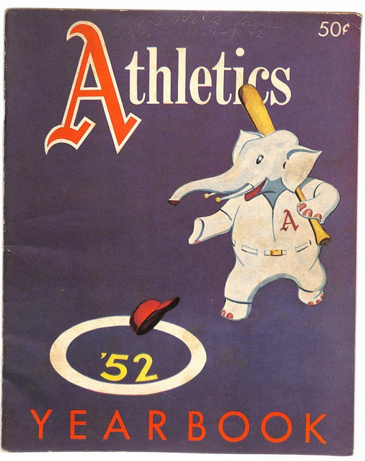 1952 Philadelphia Athletics Baseball Yearbook Bobby Shantz NR-MT 181707