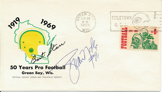 Brian Noble Green Bay Packers Signed 1969 First Day Cover/FDC 151311