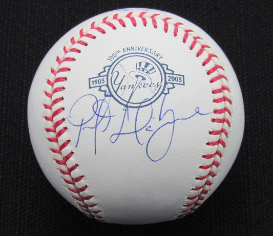 Preston Claiborne Signed/Auto Yankees 100th OML Baseball JSA 186703