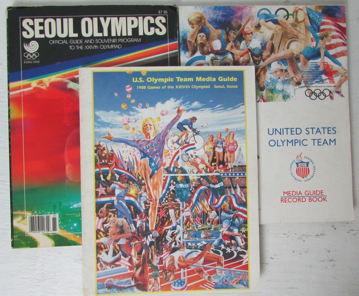 Lot of 14 Misc. Olympic Media Guides/Programs/Handbooks 147189