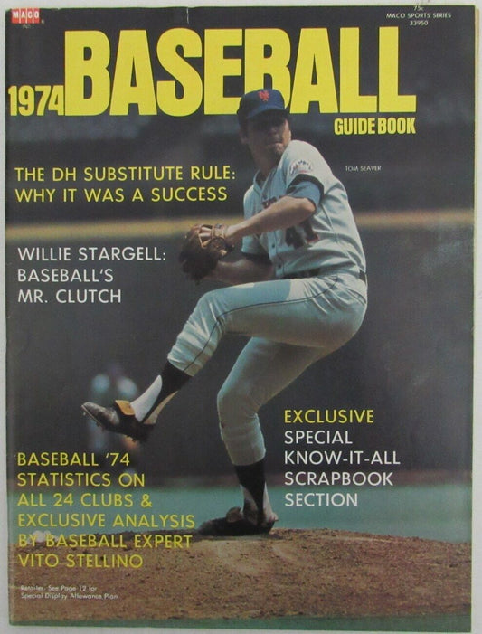 1974 Baseball Guide Book with Tom Seaver, New York Mets on Cover 164503