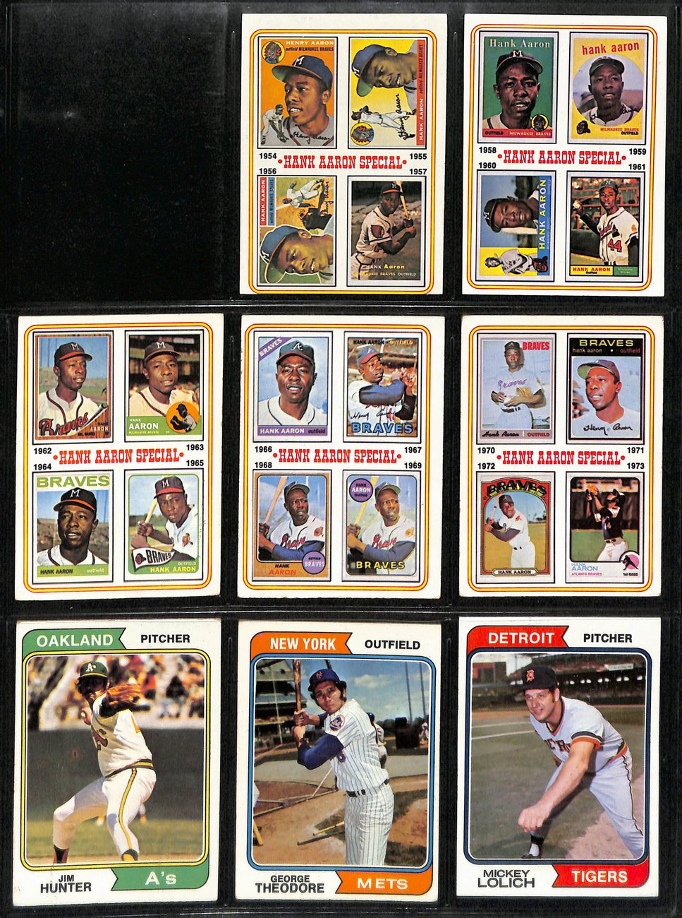 1974 Topps Baseball Card Complete Set w/Traded and Checklists (1-660+) 191954