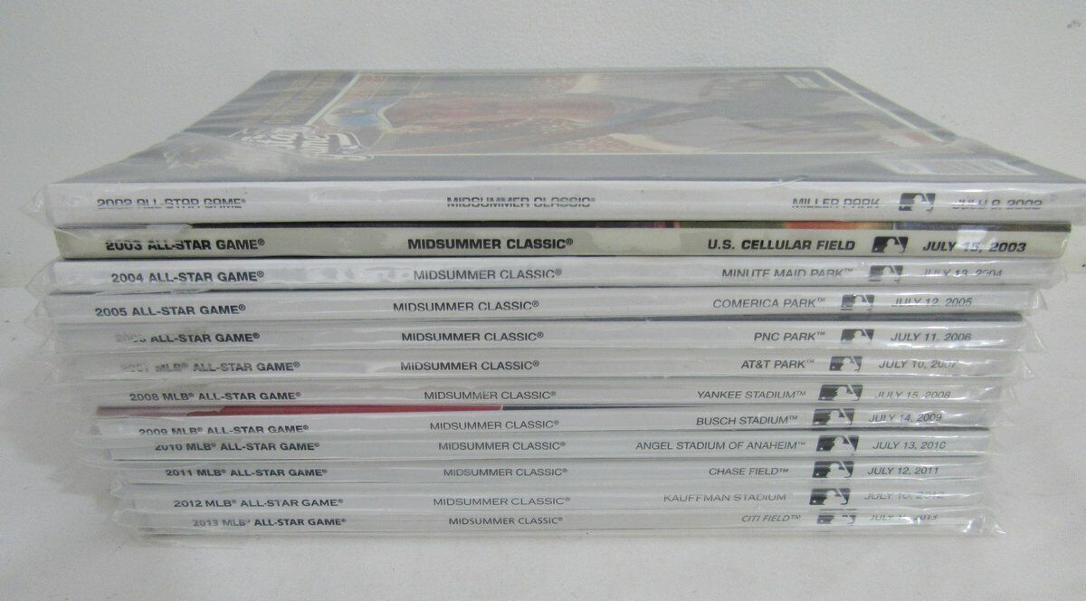 1974-2013 MLB All Star Game Program Run All 40 Programs N/MT 131814