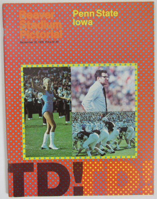 1976 Penn State Nittany Lions vs. Iowa Football Program 138485