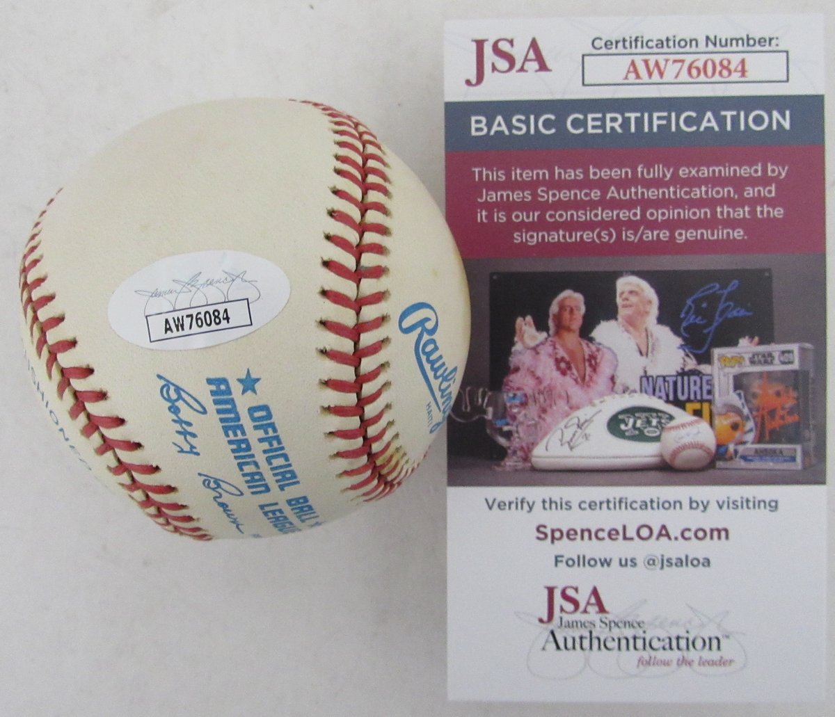 Brian Doyle Signed/Autographed OAL Baseball New York Yankees JSA 192446