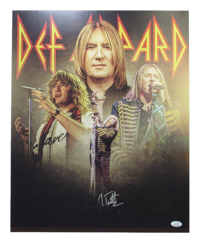 Joe Elliott Autographed 16x20 Photo Def Leppard JSA