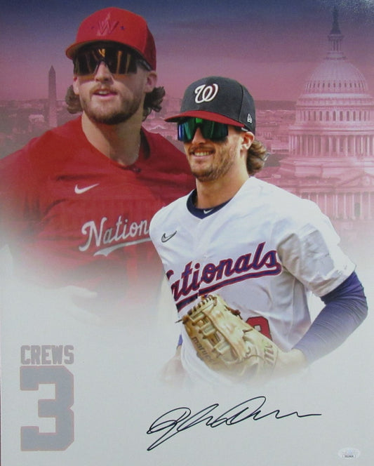 Dylan Crews Autographed 16x20 Photo LSA Tigers/Nationals JSA 183817
