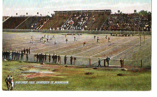 Vintage Undivided Back Postcard of Northrop Field University of Minnesota 143630