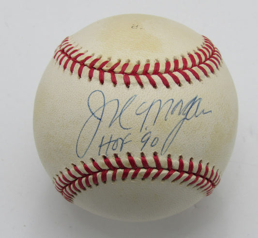 Joe Morgan HOF Autographed/Inscribed ONL Baseball Cincinnati Reds PSA/DNA 191702