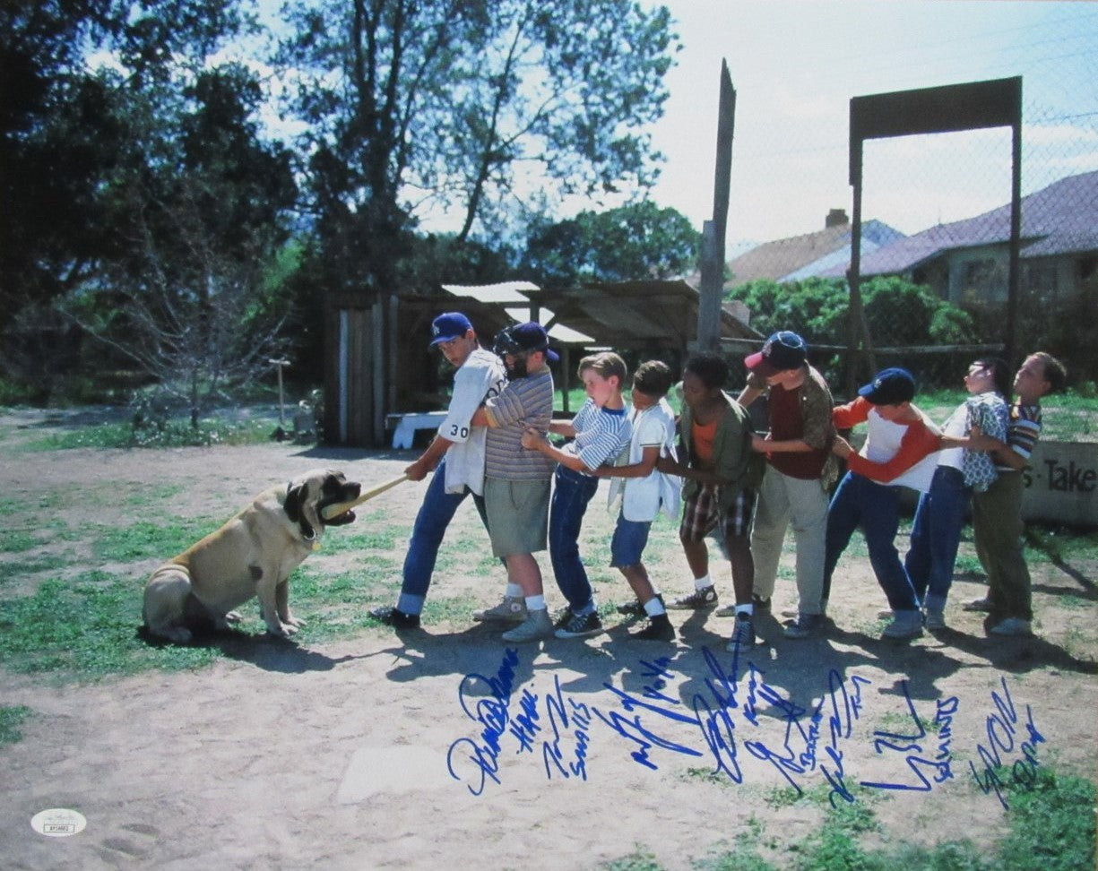 "The Sandlot" Autographed/Inscribed by 8 Actors 16x20 Photo PSA/DNA 191974