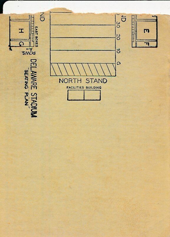 1954 Univ of Delaware vs. Connecticut College Football Game Ticket Stub 1440569