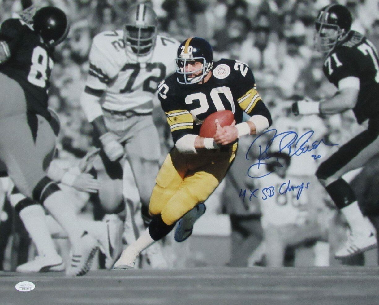 Rocky Bleier Autographed/Inscribed 16x20 Photo Pittsburgh Steelers JSA