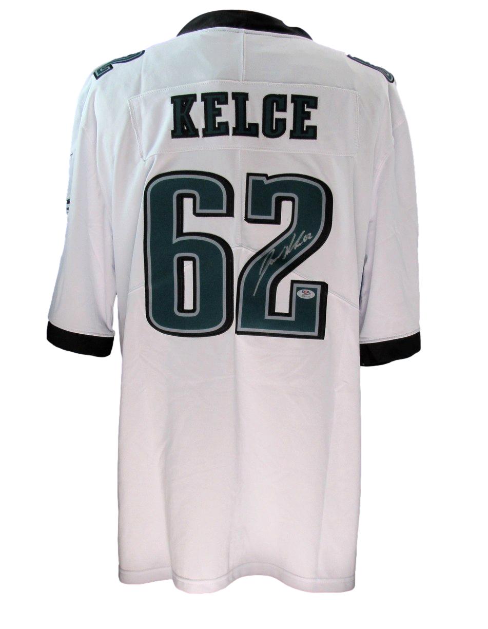 Jason Kelce Signed/Auto White Nike Football Jersey Eagles PSA/DNA 190368