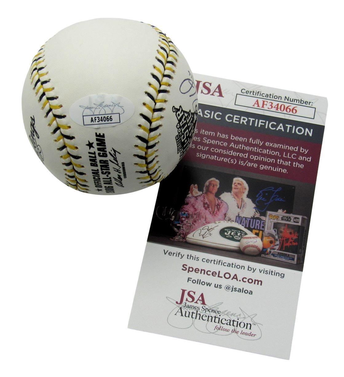 Chase Utley Autographed 2006 All-Star Game Baseball Phillies JSA 177563