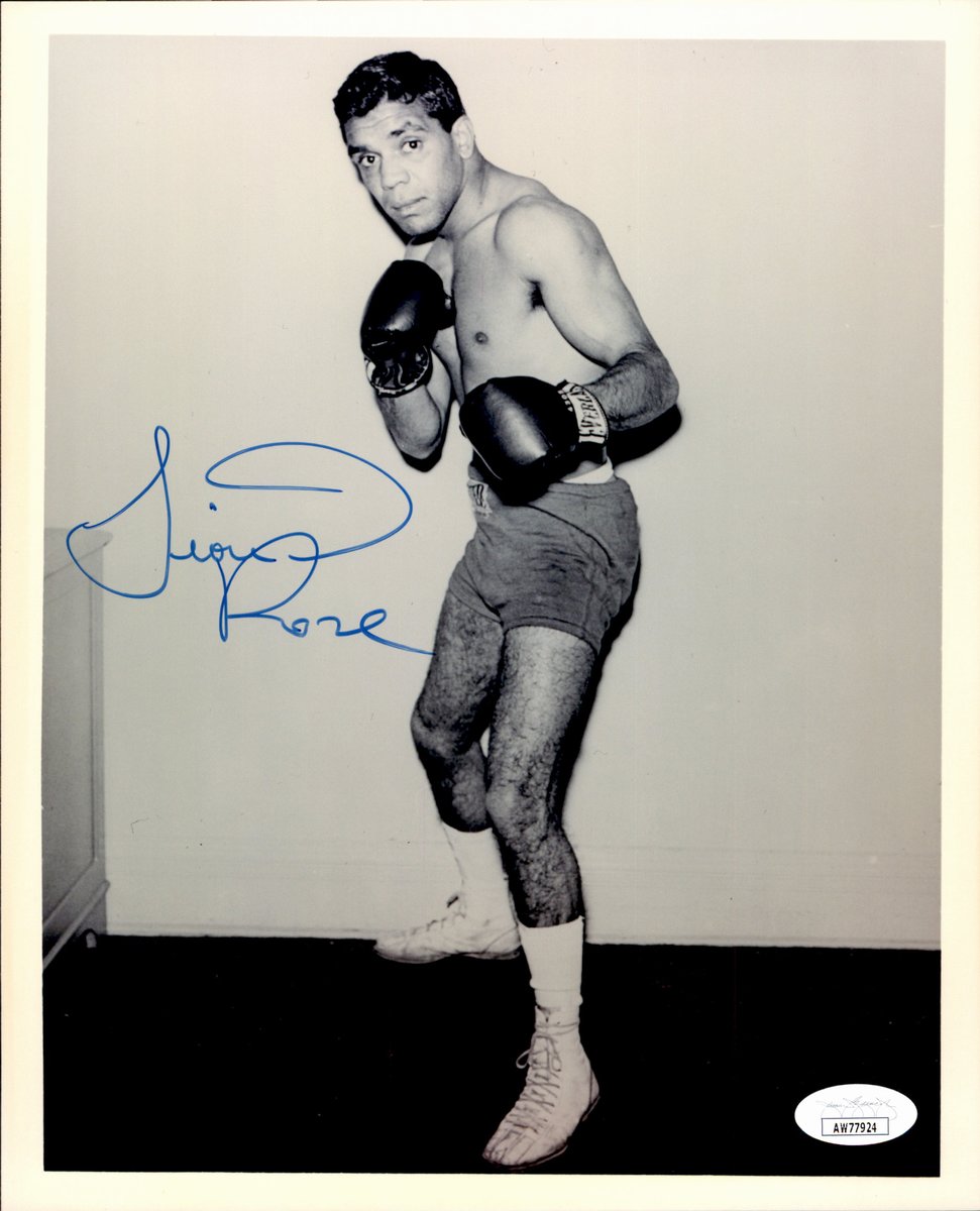 Lionel Rose Signed/Autographed 8x10 B/W Boxing Photo JSA 191022