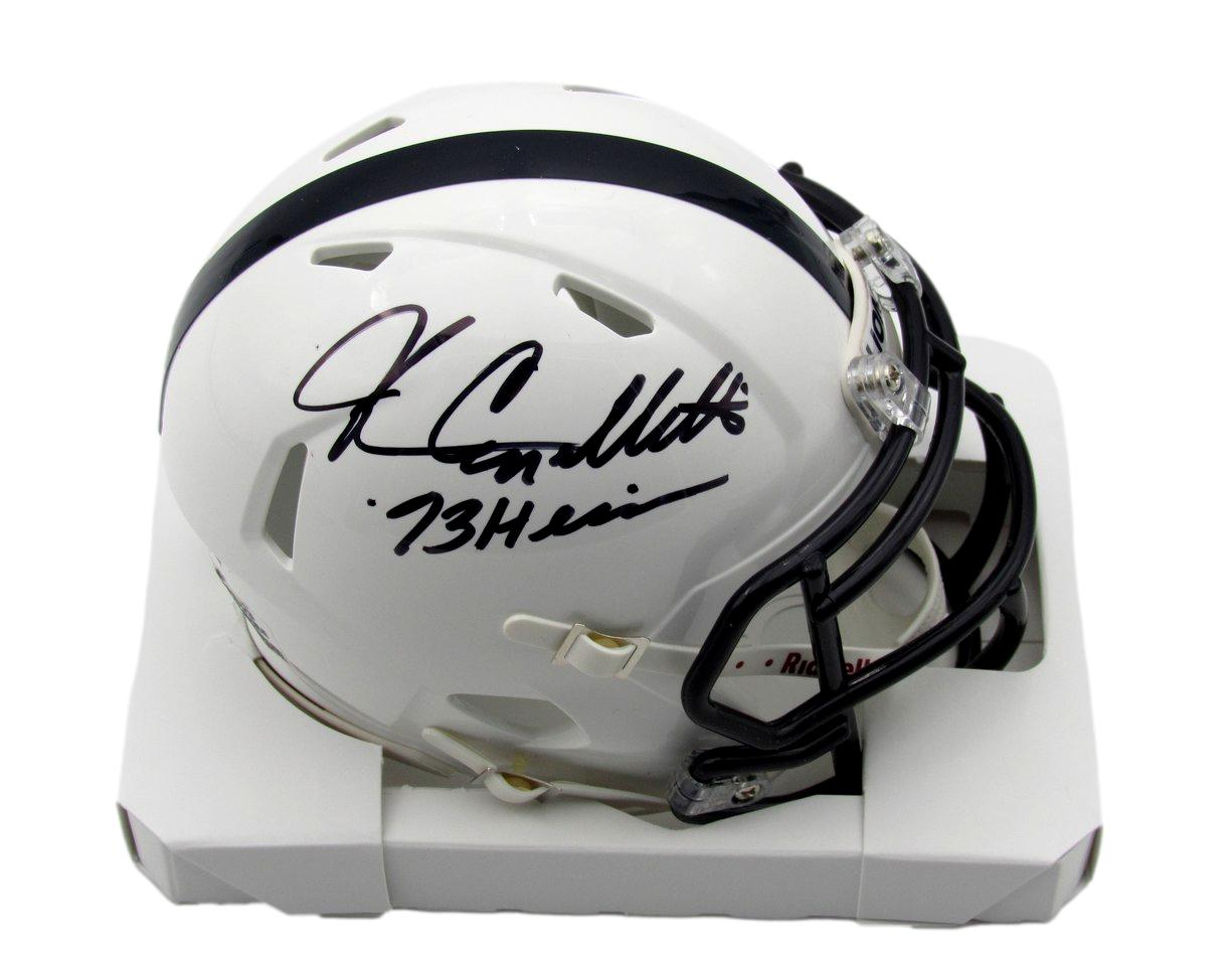 John Cappelletti Autographed/Insc Penn State Mini Speed Helmet JSA 184708