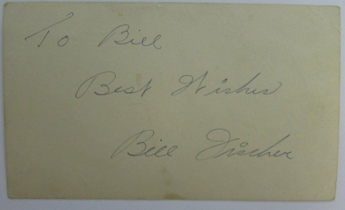 Bill Fischer Notre Dame Fighting Irish  CFB HOF Signed 1949 GPC Postcard 144793