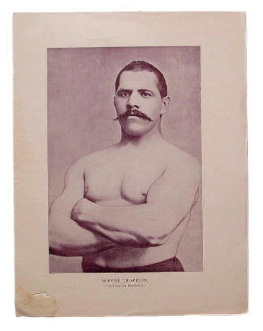 Mervine Thompson Boxer  1895 Boxing Gladiators 11x15 Supplement Poster