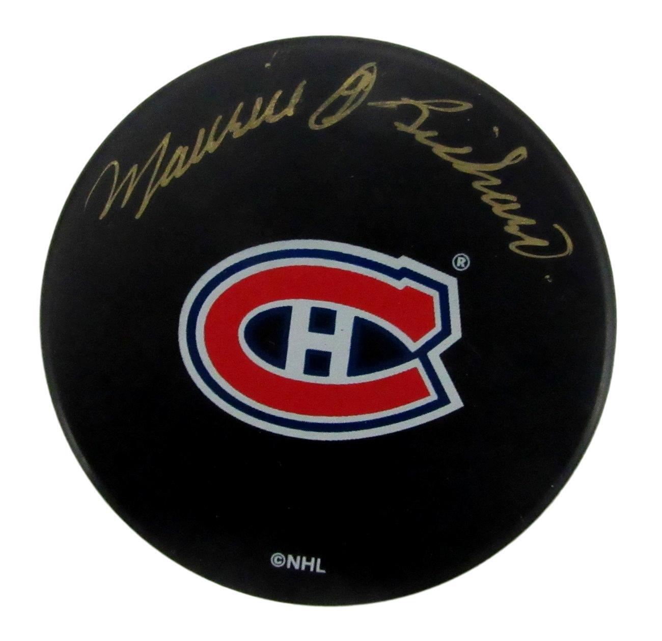 Maurice Richard Signed/Autographed Montreal Canadiens Hockey Puck PSA 147775