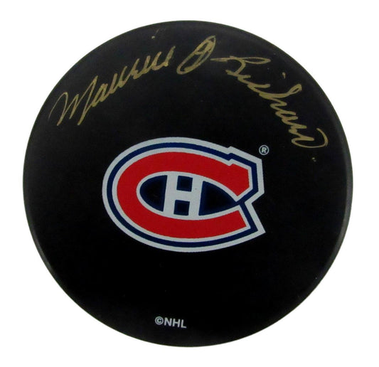 Maurice Richard Signed/Autographed Montreal Canadiens Hockey Puck PSA 147775