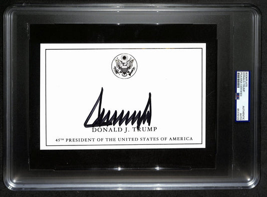 Donald Trump Signed/Autographed 8.5x5.5 Bookplate Card PSA/DNA 190744