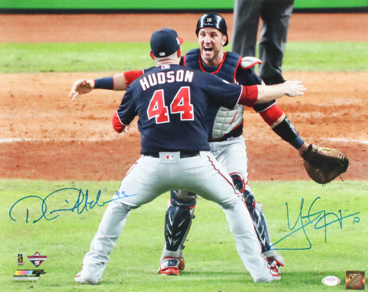 Daniel Hudson/Yan Gomes Nationals World Series Signed 16x20 Photo PSA/DNA 158010