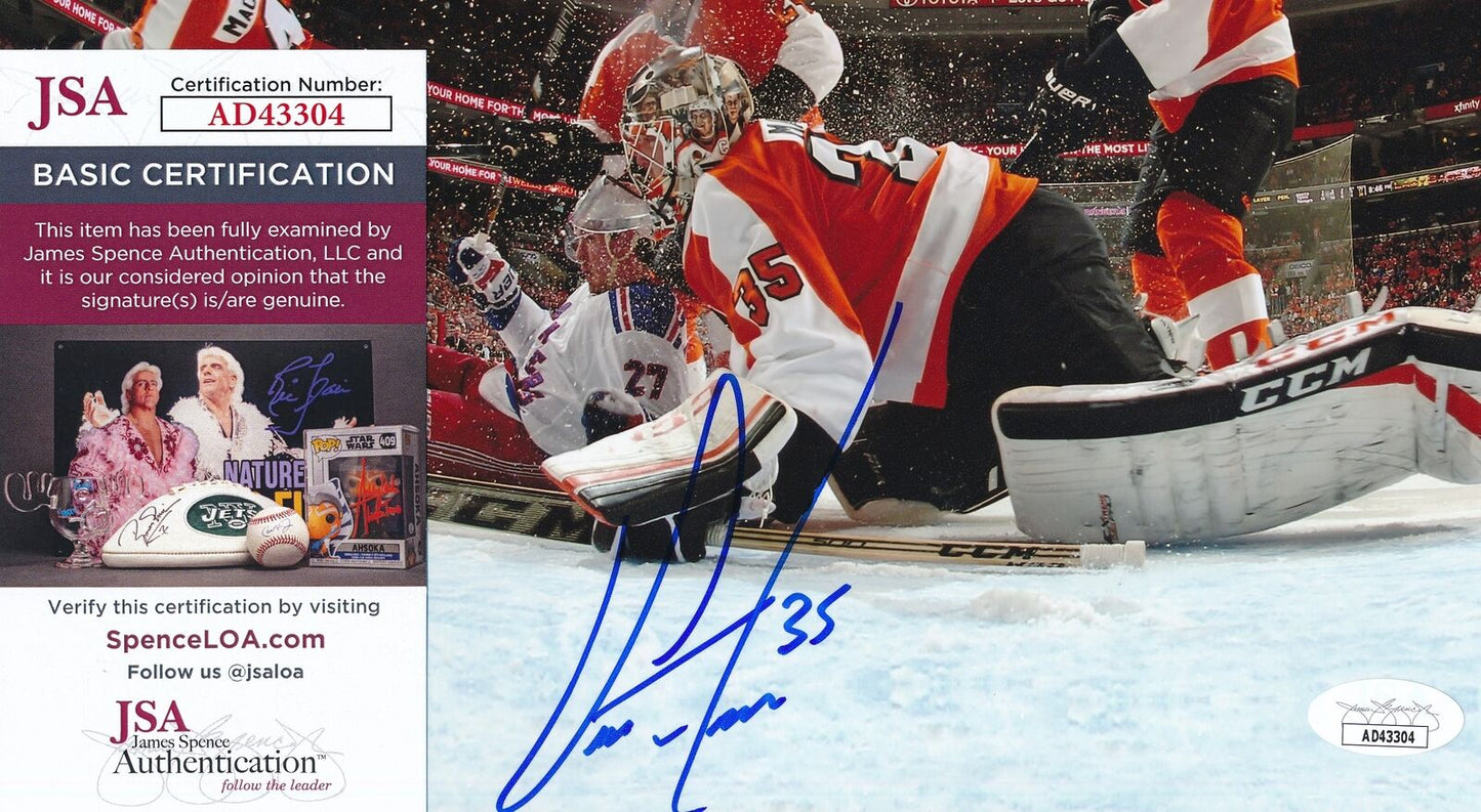 Steve Mason Autographed 8x10 Photo Philadelphia Flyers JSA