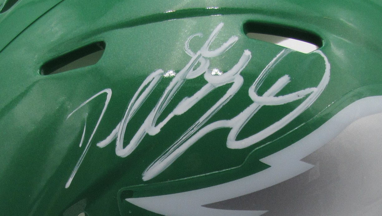 Dallas Goedert Signed/Auto Eagles Mini Speed Replica Helmet Fanatics 192987