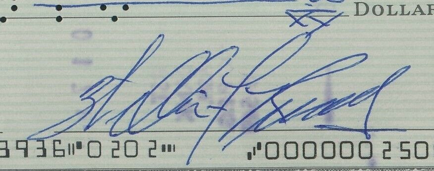 Bill Russell HOF Autographed/Signed 1978 Bank Check Boston Celtics PSA/DNA