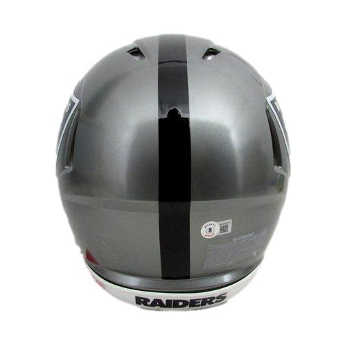 Marcus Allen Signed/Insc Full Size Authentic Flash Helmet Raiders Beckett 189281