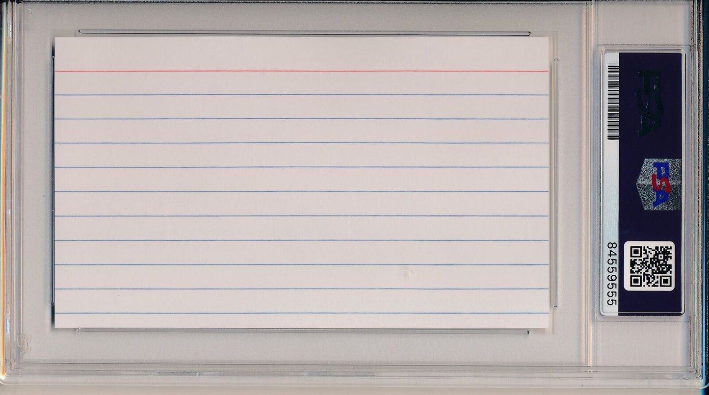 George W. Bush Autographed Cut on 3x5 Index Card PSA/DNA