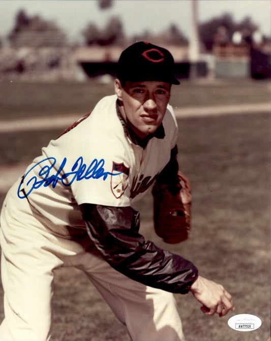 Bob Feller HOF Signed/Autographed 8x10 Photo Cleveland Indians JSA 191470