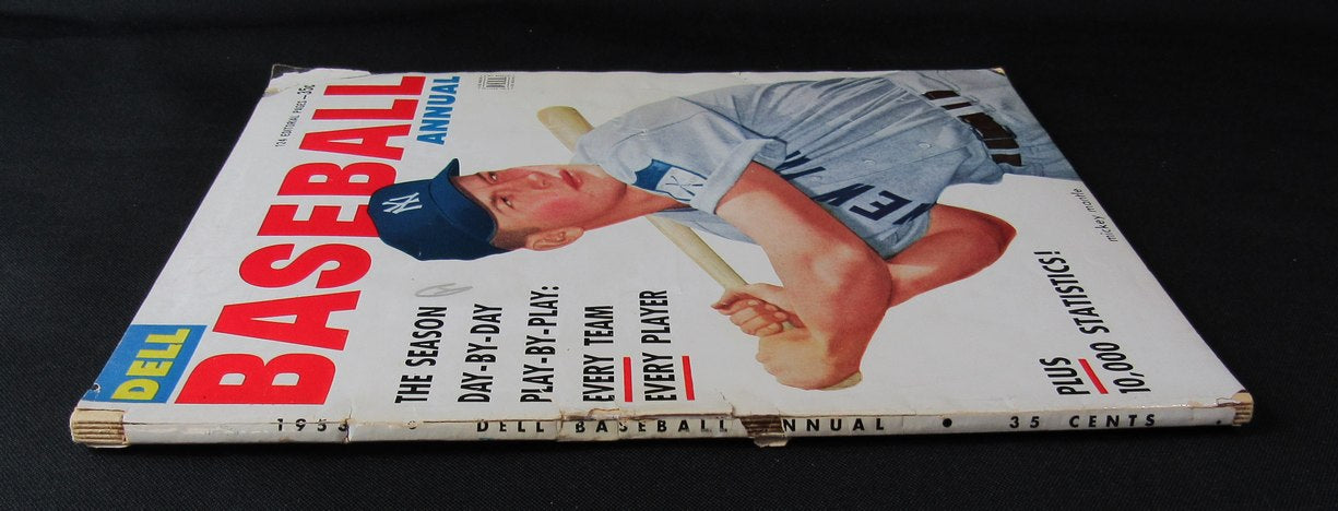 1953 Dell Baseball Magazine with Mickey Mantle on the Cover 183843