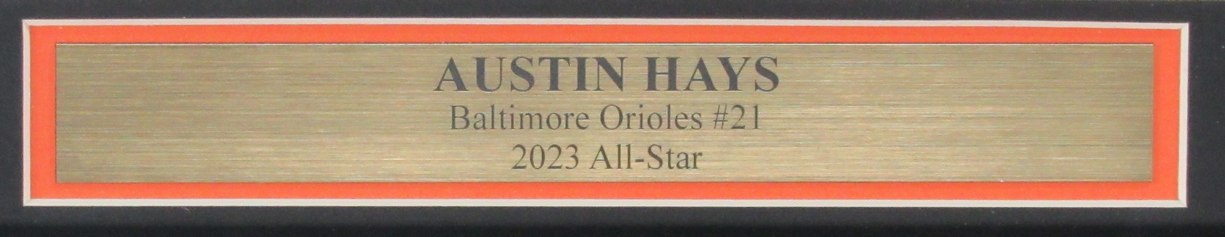 Austin Hays Signed 8x10 Photo Baltimore Orioles Framed JSA 187249