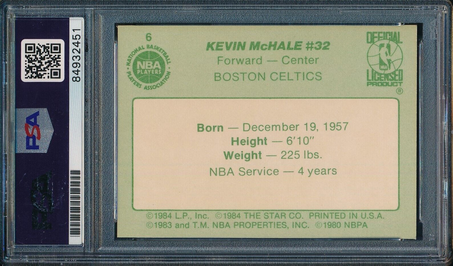 1983 Star Co. #6 Signed/Autographed Kevin McHale HOF Boston Celtics PSA/DNA