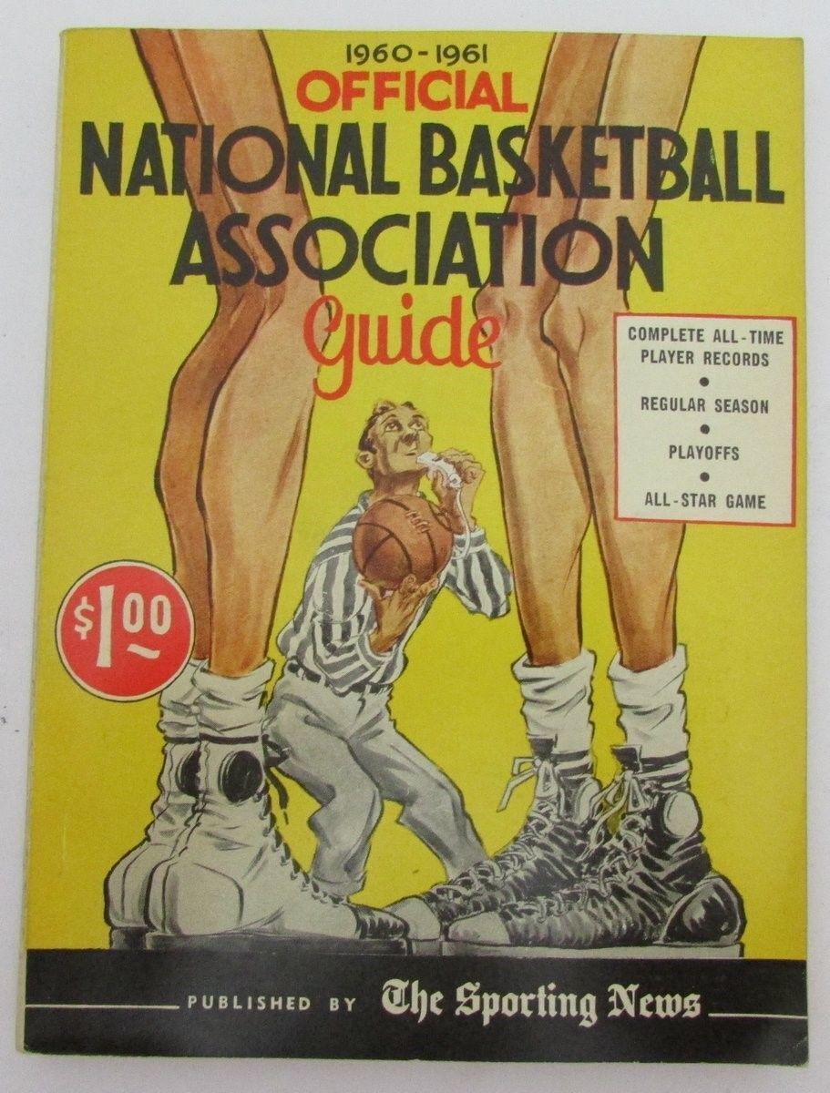 1960-61 The Sporting News Official NBA Guide Original 128157