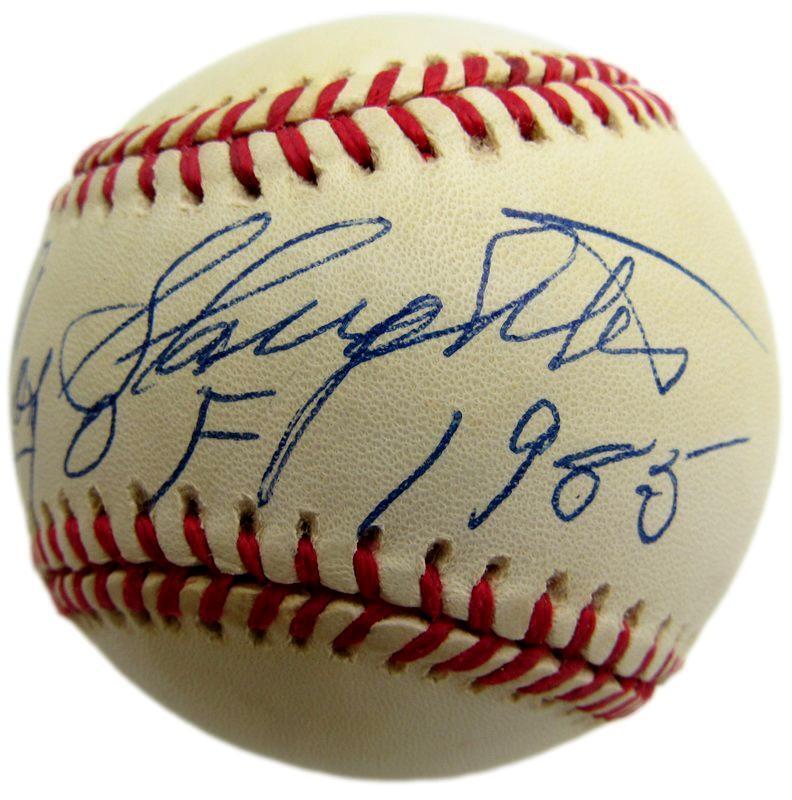 Enos Slaughter HOF Autographed/Inscribed ONL Baseball St. Louis Cardinals JSA