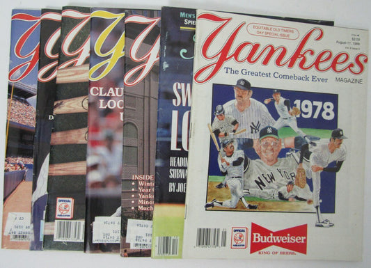 Lot of 7 1988 New York Yankees Magazines Guidry/Hunter 153176