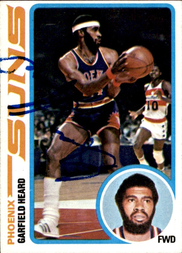 Garfield Heard Autographed 1978-79 TOPPS Basketball Card #54 Suns 182979