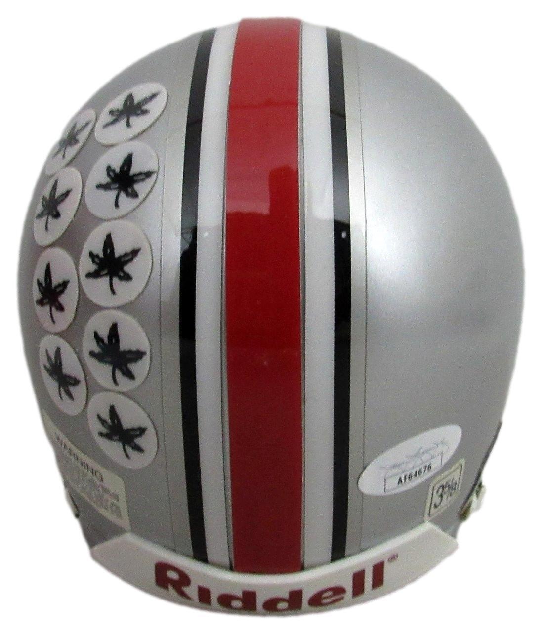 Hopalong Cassady Autographed/Inscribed Mini Football Helmet Ohio State JSA