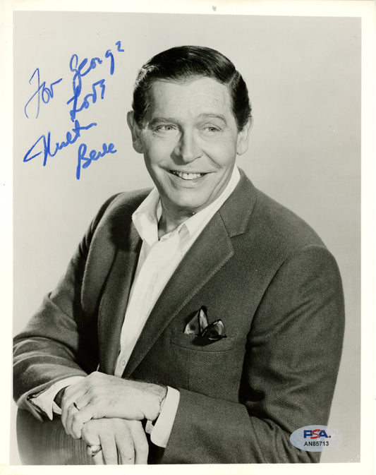 Milton Berle Signed/Inscribed 8x10 B/W Photo Comedian PSA/DNA 192068