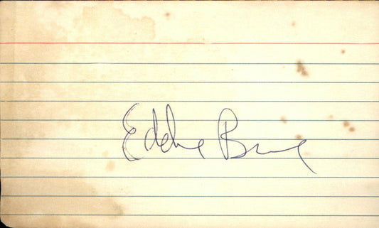 Eddie Bane Minnesota Twins  Signed/Autographed 3x5 Index Card 162718