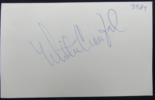 Willie Crawford Los Angeles Dodger Signed/Autographed 3x5 Index Card