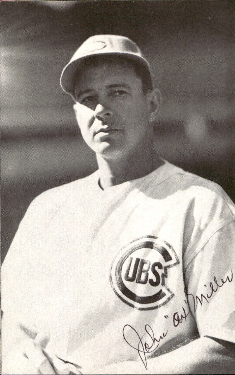 Ox Miller Chicago Cubs d. 2007 Signed/Autographed 3x5  Photo 178639