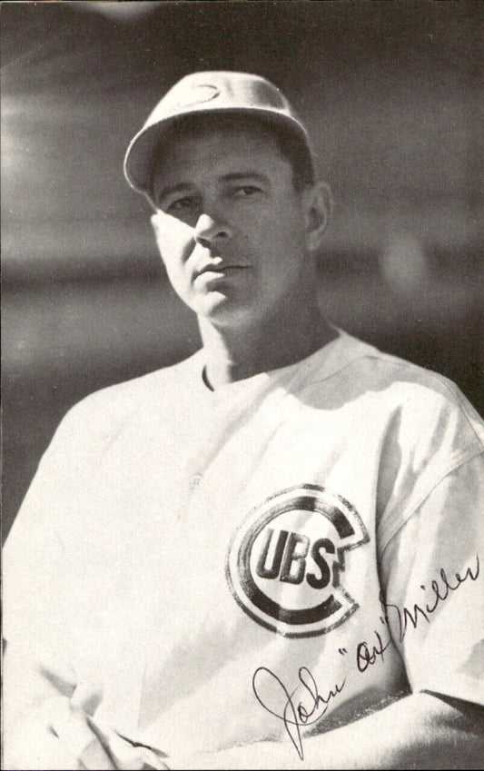Ox Miller Chicago Cubs d. 2007 Signed/Autographed 3x5  Photo 178639