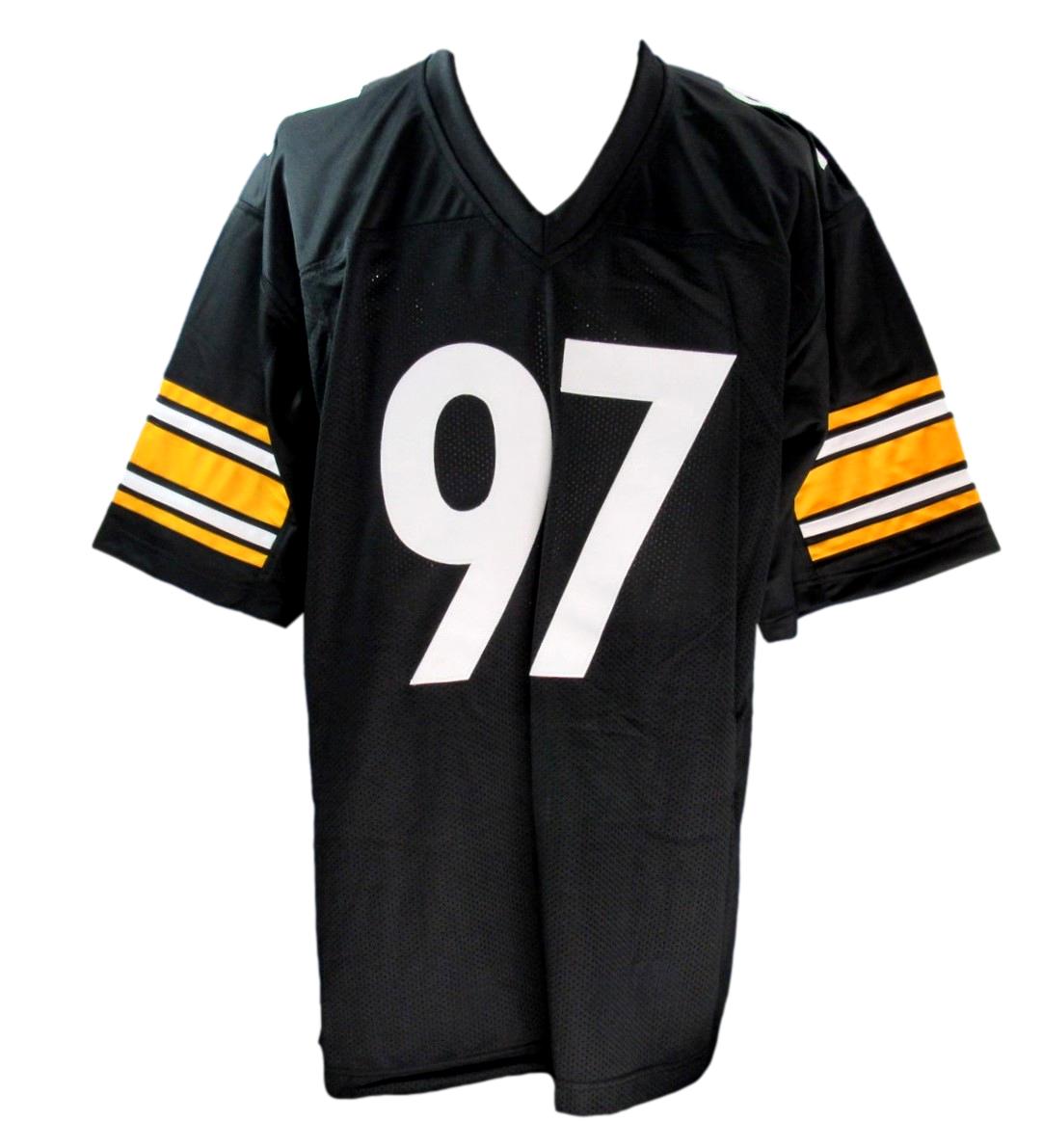 Cameron Heyward Signed Black Custom Football Jersey Steelers Beckett 186579