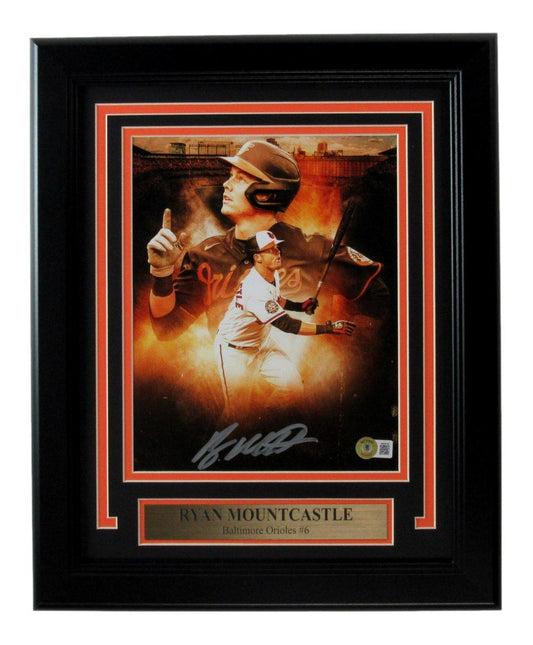Ryan Mountcastle Signed 8x10 Photo Baltimore Orioles Framed Beckett 187160