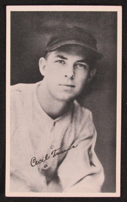 1936 National Chicle Baseball Fine Pen Premium R313 Cecil Travis Senators