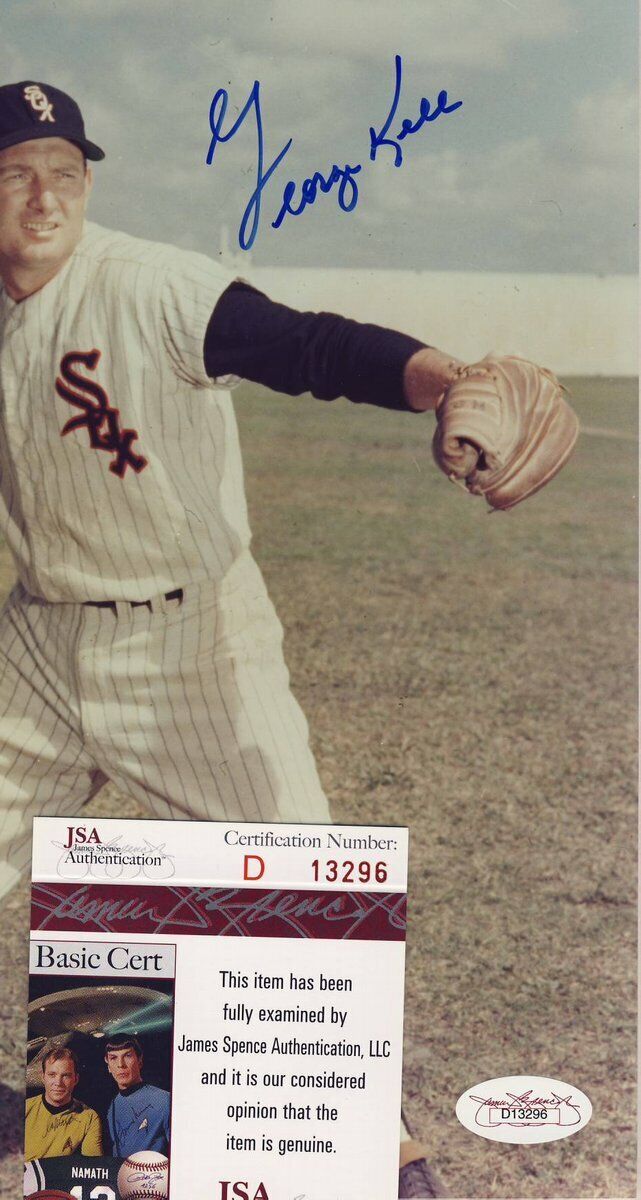 George Kell Chicago White Sox Signed 8x10 Color Photo JSA 136796