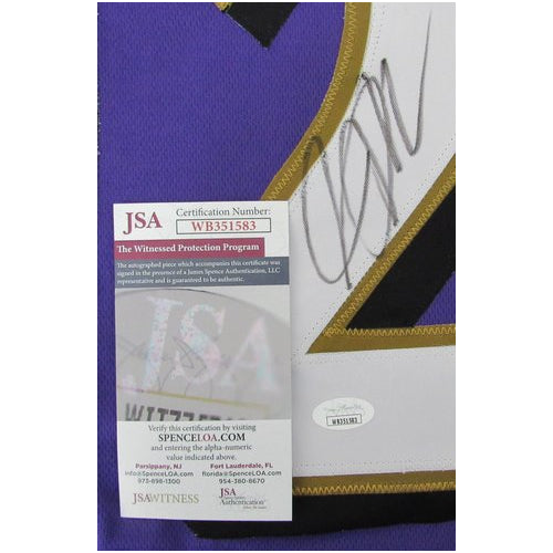 Jacoby Jones Signed/Auto Custom Football Jersey Baltimore Ravens JSA 190086